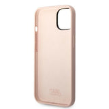Husa pentru iPhone 14 Plus, Karl Lagerfeld Silicone (KLHCP14MSNIKBCP), roz