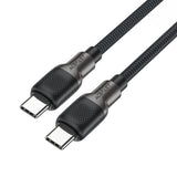 Cablu Acefast de date (C10-03), Type-C to Type-C, 60W, High-Speed Charging, 1.2m, negru