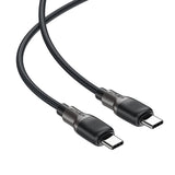 Cablu Acefast de date (C10-03), Type-C to Type-C, 60W, High-Speed Charging, 1.2m, negru