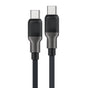 Cablu Acefast de date (C10-03), Type-C to Type-C, 60W, High-Speed Charging, 1.2m, negru