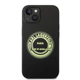Husa pentru iPhone 14 Plus, Karl Lagerfeld Silicone (KLHCP14MSRSGRCK), negru