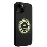 Husa pentru iPhone 14 Plus, Karl Lagerfeld Silicone (KLHCP14MSRSGRCK), negru