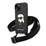 Husa pentru iPhone 14 Plus, Karl Lagerfeld Hardcase Monogram (KLHCP14MSTKMK), alb
