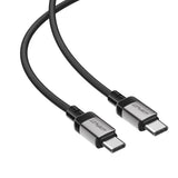 Cablu Acefast de date (C9-03), Type-C to Type-C, Incarcare rapida, 60W, 1.2m, negru