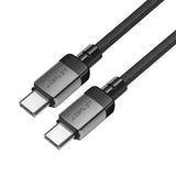 Cablu Acefast de date (C9-03), Type-C to Type-C, Incarcare rapida, 60W, 1.2m, negru