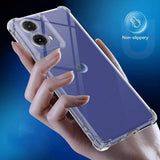 Husa pentru Motorola Moto G85, Techsuit Shockproof Clear Silicone, transparenta