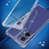 Husa pentru Motorola Moto G85, Techsuit Shockproof Clear Silicone, transparenta