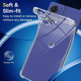 Husa pentru Motorola Moto G85, Techsuit Shockproof Clear Silicone, transparenta