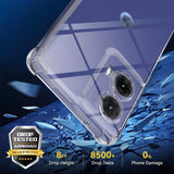 Husa pentru Motorola Moto G85, Techsuit Shockproof Clear Silicone, transparenta