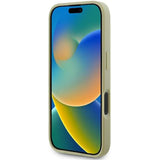 Husa pentru iPhone 16, Guess Glitter Fixed Big 4G (GUHCP16SHG4SGD), auriu
