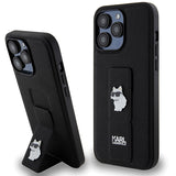 Husa pentru iPhone 14 Pro Max, Karl Lagerfeld Saffiano Gripstand (KLHCP14XGSACHPK), negru