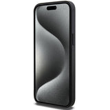 Husa pentru iPhone 14 Pro Max, Karl Lagerfeld Saffiano Gripstand (KLHCP14XGSACHPK), negru