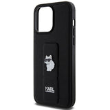 Husa pentru iPhone 14 Pro Max, Karl Lagerfeld Saffiano Gripstand (KLHCP14XGSACHPK), negru