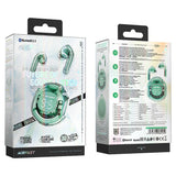 Casti wireless Acefast (T8), USB-C, IPX4, Bluetooth 5.3, AI Call Reducere zgomot, Afisaj digital, 480mAh, verde menta