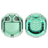 Casti wireless Acefast (T8), USB-C, IPX4, Bluetooth 5.3, AI Call Reducere zgomot, Afisaj digital, 480mAh, verde menta