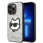 Husa pentru iPhone 14 Pro Max, Karl Lagerfeld Hardcase Glitter (KLHCP14XG2CPS), argintiu