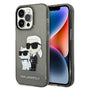 Husa pentru iPhone 14 Pro Max, Karl Lagerfeld Hardcase Glitter (KLHCP14XHNKCTGK), negru