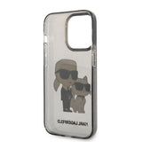 Husa pentru iPhone 14 Pro Max, Karl Lagerfeld Hardcase Glitter (KLHCP14XHNKCTGK), negru