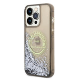 Husa pentru iPhone 14 Pro Max, Karl Lagerfeld Hardcase Liquid Glitter (KLHCP14XLCRSGRK), negru