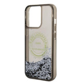Husa pentru iPhone 14 Pro Max, Karl Lagerfeld Hardcase Liquid Glitter (KLHCP14XLCRSGRK), negru