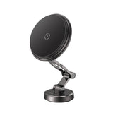 Suport auto Acefast cu Wireless Charging (D30), pentru iPhone, Prindere magnetica, 360°, LED Light, pentru Bord, 15W, negru