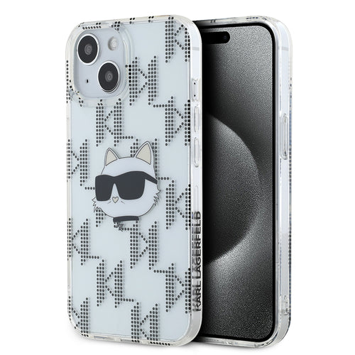 Husa pentru iPhone 15, Karl Lagerfeld IML Lux (KLHCP15SHKLPCHT), transparenta