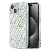 Husa pentru iPhone 15, Karl Lagerfeld IML Lux (KLHCP15SHKFOEMD), auriu