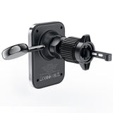 Suport auto Acefast cu Incarcare Wireless (D18), pentru iPhone, 2in1 Incarcare Wireless rapida, pentru Air Vant, Clip blocare, negru
