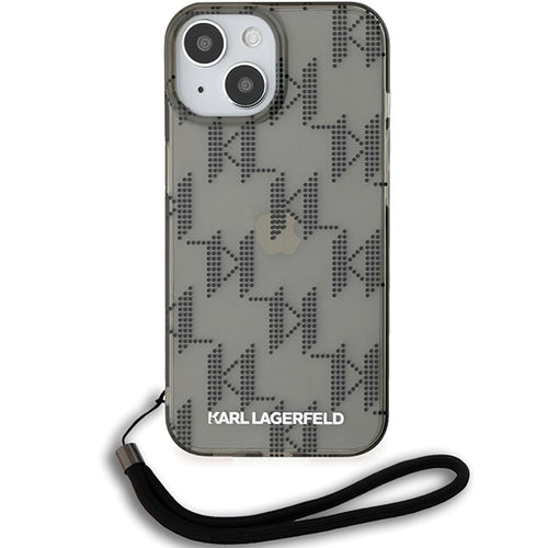 Husa pentru iPhone 15, Karl Lagerfeld IML Lux (KLHCP15SHKDPNSK), negru