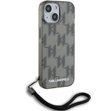 Husa pentru iPhone 15, Karl Lagerfeld IML Lux (KLHCP15SHKDPNSK), negru
