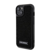 Husa pentru iPhone 15, Karl Lagerfeld Hardcase Rhinestone (KLHCP15SHDSPLK), negru