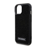 Husa pentru iPhone 15, Karl Lagerfeld Hardcase Rhinestone (KLHCP15SHDSPLK), negru