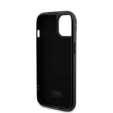 Husa pentru iPhone 15, Karl Lagerfeld Hardcase Rhinestone (KLHCP15SHDSPLK), negru