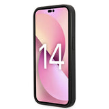 Husa pentru iPhone 14 Pro Max, Karl Lagerfeld Saffiano (KLHCP14XSAPCHK), negru