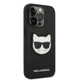 Husa pentru iPhone 14 Pro Max, Karl Lagerfeld Saffiano (KLHCP14XSAPCHK), negru