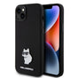 Husa pentru iPhone 15 Plus, Karl Lagerfeld Silicone (KLHCP15MSMHCNPK), negru