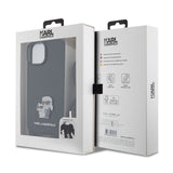 Husa pentru iPhone 15 Plus, Karl Lagerfeld Saffiano Crossbody (KLHCP15MSAKCPSK), negru