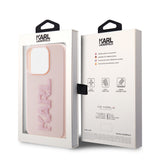 Husa pentru iPhone 15 Pro, Karl Lagerfeld 3D Design (KLHCP15L3DMBKCP), roz