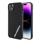 Husa pentru iPhone 15 Plus, Karl Lagerfeld 3D Design (KLHCP15M3DMKRLK), negru