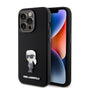 Husa pentru iPhone 15 Pro, Karl Lagerfeld Silicone (KLHCP15LSMHKNPK), negru
