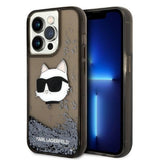 Husa pentru iPhone 14 Pro Max, Karl Lagerfeld Hardcase Glitter (KLHCP14XLNCHCK), negru