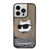 Husa pentru iPhone 14 Pro Max, Karl Lagerfeld Hardcase Glitter (KLHCP14XLNCHCK), negru
