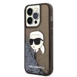 Husa pentru iPhone 14 Pro Max, Karl Lagerfeld Hardcase Glitter (KLHCP14XLNKHCK), negru