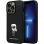 Husa pentru iPhone 14 Pro Max, Karl Lagerfeld Silicone (KLHCP14XSMHKNPK), negru