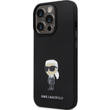 Husa pentru iPhone 14 Pro Max, Karl Lagerfeld Silicone (KLHCP14XSMHKNPK), negru