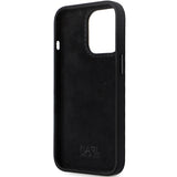Husa pentru iPhone 14 Pro Max, Karl Lagerfeld Silicone (KLHCP14XSMHKNPK), negru