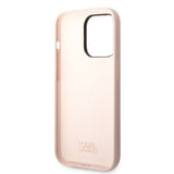 Husa pentru iPhone 14 Pro Max, Karl Lagerfeld Silicone (KLHCP14XSNIKBCP), roz