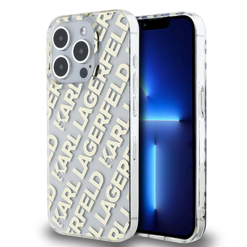 Husa pentru iPhone 15 Pro, Karl Lagerfeld IML Lux (KLHCP15LHKFOEMD), auriu