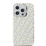 Husa pentru iPhone 15 Pro, Karl Lagerfeld IML Lux (KLHCP15LHKFOEMD), auriu