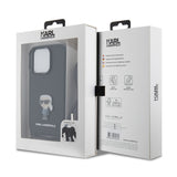 Husa pentru iPhone 15 Pro, Karl Lagerfeld Saffiano Crossbody (KLHCP15LSASKNPSK), negru